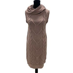 BCBG Sweater Dress with Adjustable Collar